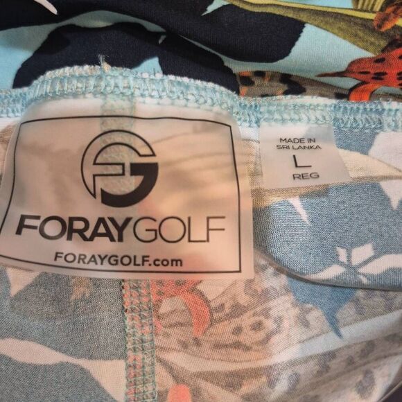 Foray Golf Women's Aqua & Multicolor Floral Hot Tropics Floral Poly/Spandex Skor - Picture 10 of 11